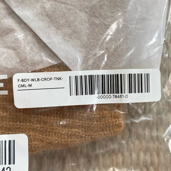 Everlane The Cozy-Stretch Tank In Camel Size Medium Wool Blend NWT - Picture 9 of 9